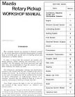 1974 Mazda Rotary Pickup Repair Shop Manual Original