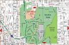Road Map of San Diego, Balboa Park (San Diego, California ...
