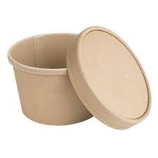 Eco-Friendly Kraft Paper Bowls with Lids - 12 Oz. - KCDA