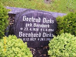 Grab von Gertrud Dirks (geb. Bernhard) (23.04.1926-01.04.1994 ...