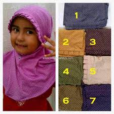 Jilbab Anak Polkadot | Jilbab Cahaya
