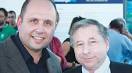 MMF chairman Tonio Cini (left) with FIA presidency hopeful Jean Todt after a