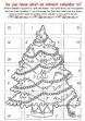English worksheets: advent calendar 1