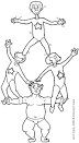 Acrobat coloring page