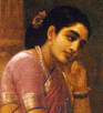 A painting of Sugunabai by painter Raja Ravi Varma and Madhuri Dixit in ... - 16etc6mads3