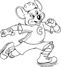 Chuck E Cheese coloring page