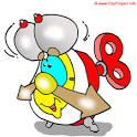 Christmas clip art, clock clip