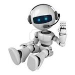 Funny Robot Sit With Headphones Royalty Free Stock Photo, Pictures ...