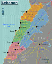 Lebanon Map