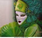 Arlequin Verde Pedro Rueda Gargurevich- Artelista. - 9898874329029487