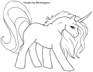 Unicorn coloring page