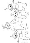Teletubbies coloring page