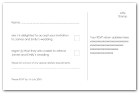 Wedding Invitation Wording, RSVP example 1 :: contemporary wedding