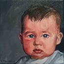 ... painting in an inspiring cold wax workshop with Janice Mason Steeves. - web-baby-portrait-copyright-c-montaguee