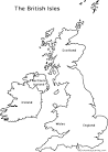 Outline Map: British Isles - EnchantedLearning.
