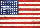 File:Jasper Johns's 'Flag', Encaustic, oil and collage on fabric ...