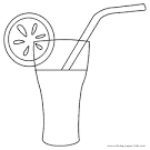 Cold Drinks coloring page