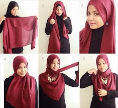 MODEL MEMAKAI JILBAB SEGI EMPAT TERBARU | Hijab Trend