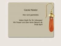 Carola-meister.de - Internetauftritt Carola Meister