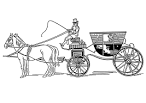Horse and Cart coloring page