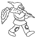 Gnome coloring page