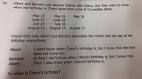 When is Cheryls birthday? How a Singapore maths problem went.