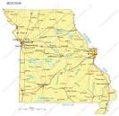 Download Missouri Map for Power Point - Major Cities, Roads ... 
