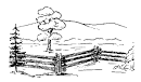 Fencing coloring page