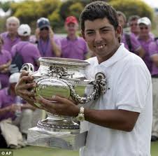 New kid: Pablo Larrazabal with the French Open trophy - article-1030348-01CA121800000578-764_468x461
