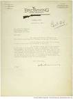 Browning Arms Company letter to H. Laughlin about research study ...