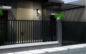 Gambar Model Pagar Rumah Minimalis Dengan Desain Sederhana dan ...