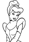 Cinderella coloring page