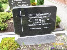Grab von Heinrich Toben (05.01.1903-11.07.1971), Friedhof Berdum