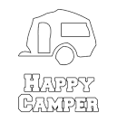 Camper RV coloring page