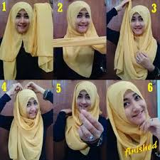 berhijab pashmina simple | Cara Memakai Jilbab