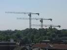 Crane coordination. These cranes are on the site of new Tescos being built - via Daymix