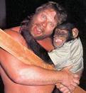 Hacksaw Jim Duggan With Monkey - Hacksaw-Jim-Duggan-With-Monkey