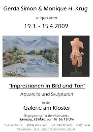 Ausstellung Gerda Simon \u0026amp; Monique H. Krug 19.3.