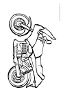 Motorcycle coloring page