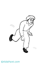Running coloring page