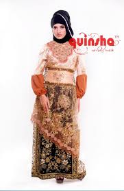 MODEL GAMIS PESTA BAHAN BROKAT TERBARU 2015 WANITA MUSLIMAH MODERN ...