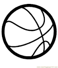 Basketball coloring page