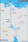 Map of Suez Canal - Suez Canal Map, History Facts, Suez Canal ...