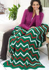 Zigzag Christmas Throw and Pillow | FaveCrafts.