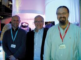 Grant Bales-Smith, Peter Rogers and Graham Eales of Philips Entertainment Group. - 2011_0408SoundProLight20110016