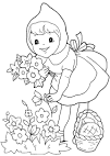 Little Red Riding Hood coloring page