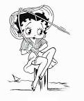 betty boop coloring page
