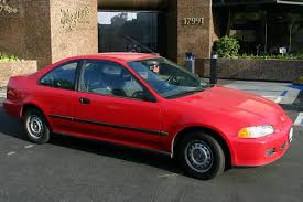 1993 Red Honda Civic - Extreme Makeover - 2RedHondaBefore1