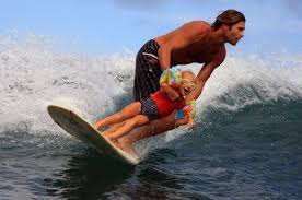 surfing with dad