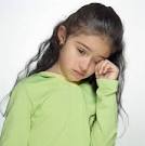 A sad girl is frustrated by